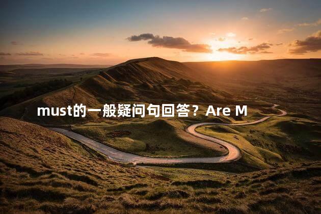 must的一般疑问句回答？Are Must Questions